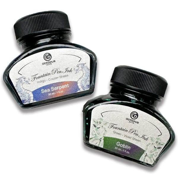 Octopus Fluids - Sheen Fountain Pen Ink - 30mL Bottles