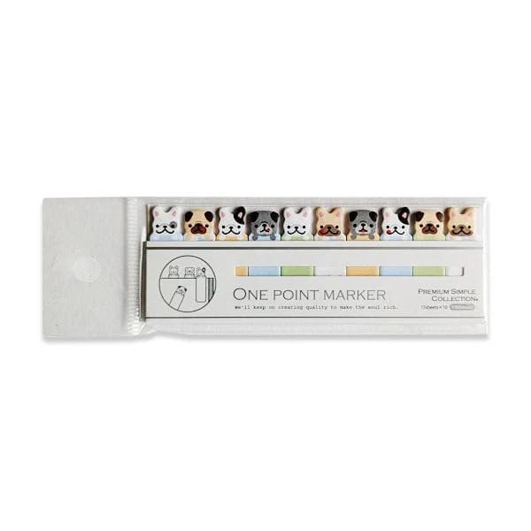 One Point Marker - Sticky Page Markers - Puppy Party