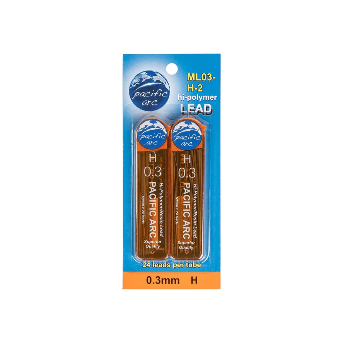 Pacific Arc - 0.3mm Lead Refills - H - 2 Pack