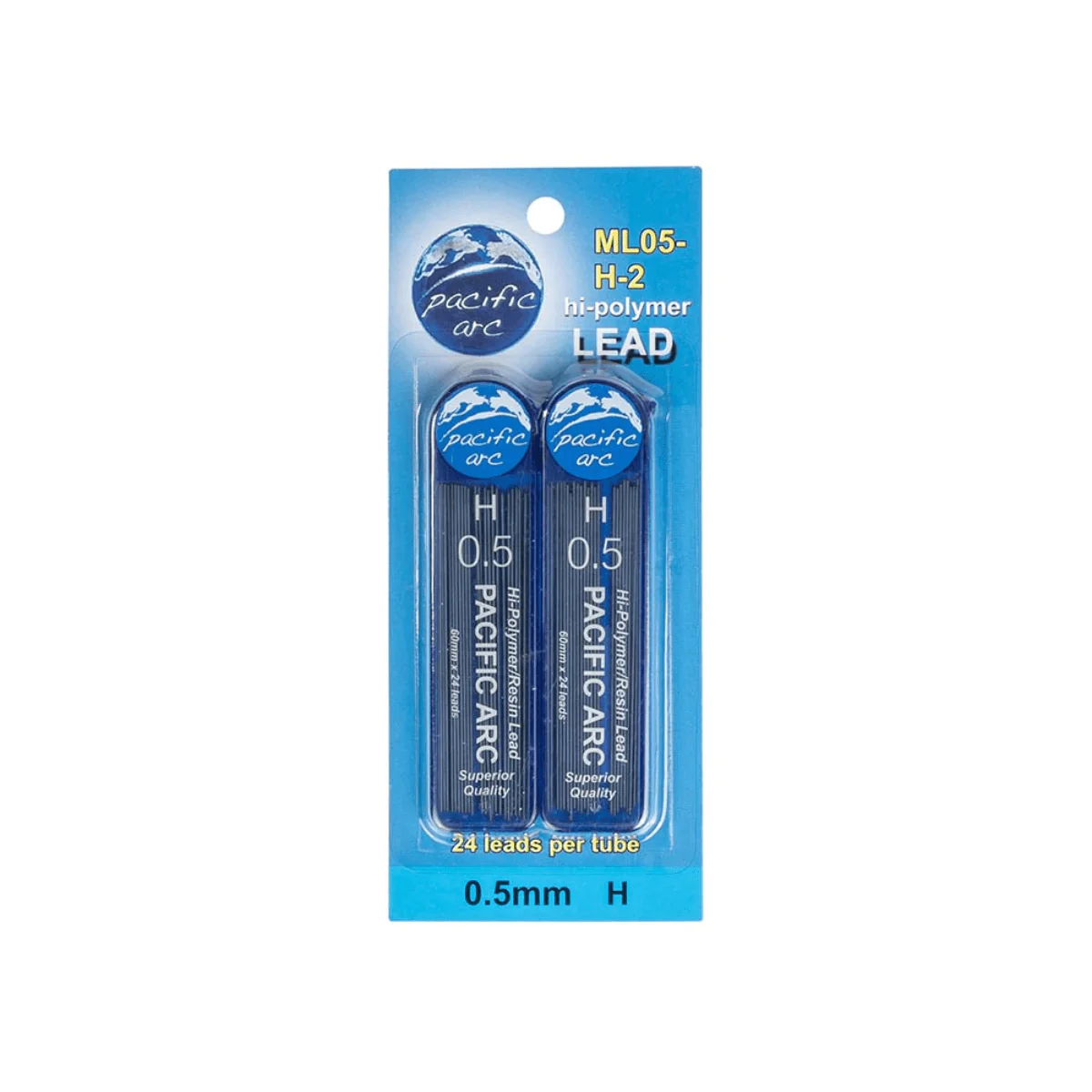 Pacific Arc - 0.5mm Lead Refills - H - 2 Pack