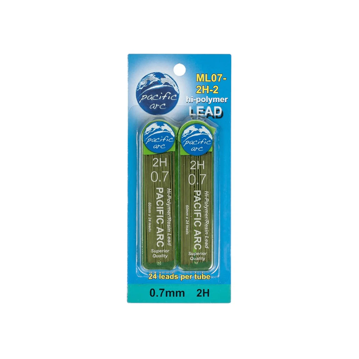 Pacific Arc - 0.7mm Lead Refills - 2H - 2 Pack