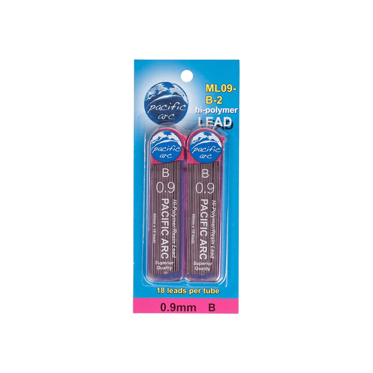 Pacific Arc - 0.9mm Lead Refills - B - 2 Pack