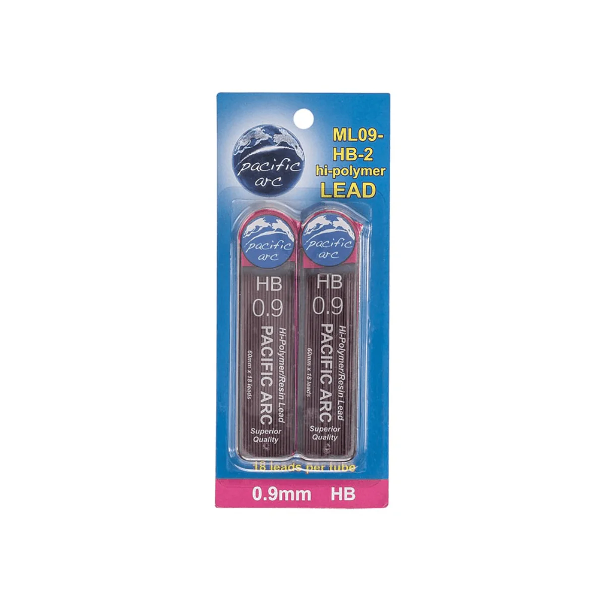 Pacific Arc - 0.9mm Lead Refills - HB - 2 Pack