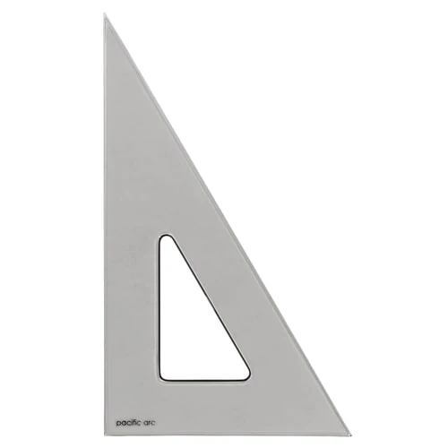 Pacific Arc - Smoke-Tint Acrylic Triangle - 30/60 Degree - 10" Edge