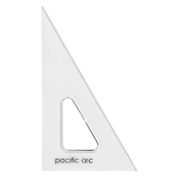 Pacific Arc - Transparent Acrylic Triangle - 30/60 Degree - 14" Edge