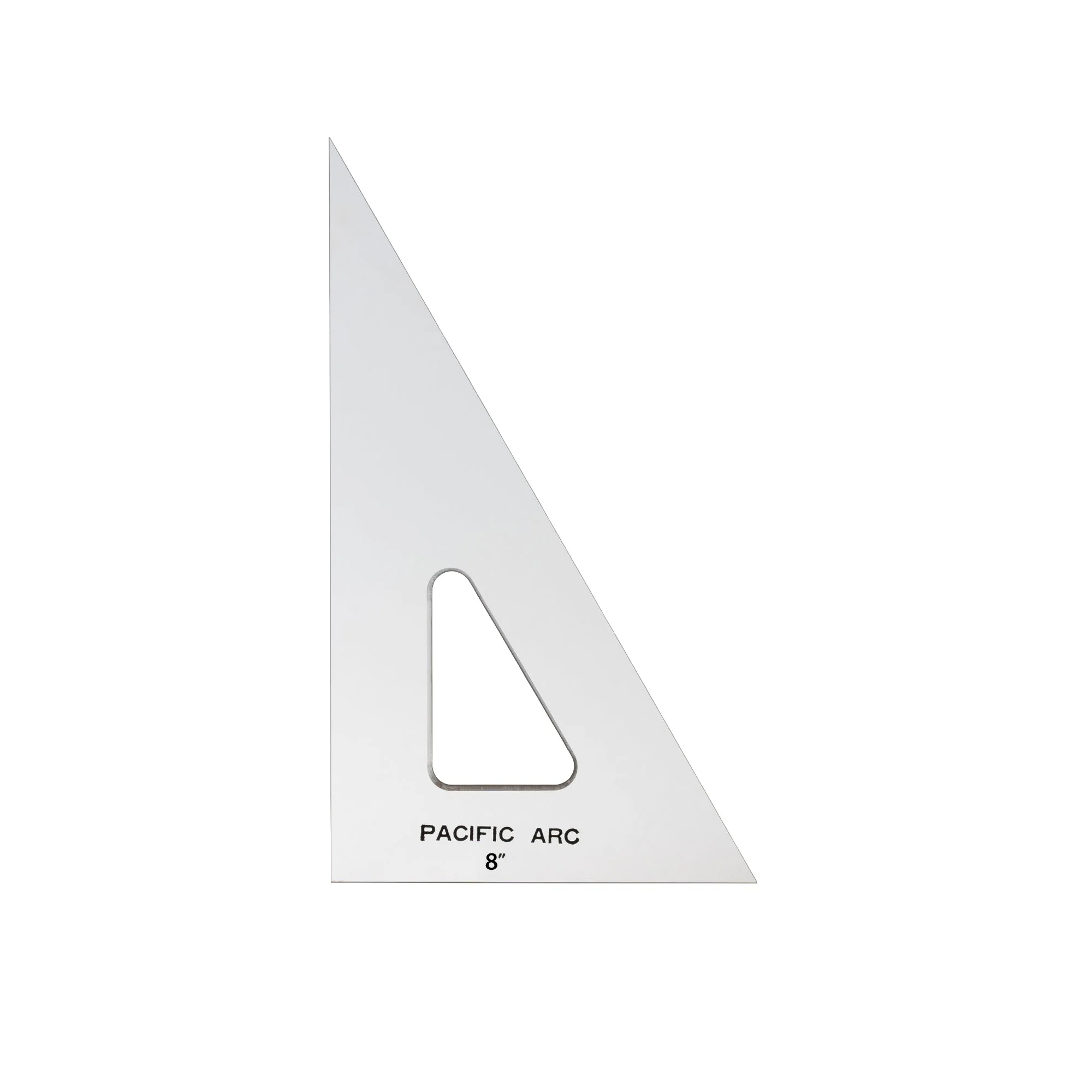 Pacific Arc - Plain Edge Acrylic Triangle - 30/60 Degree - 8" Edge