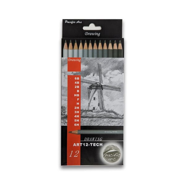 Pacific Arc - Drawing Pencils - Set of 12 - Technical