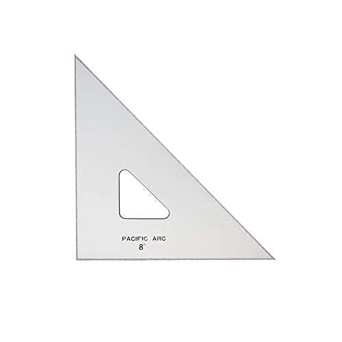 Pacific Arc - Plain Edge Acrylic Triangle - 45/90 Degree - 8" Edge
