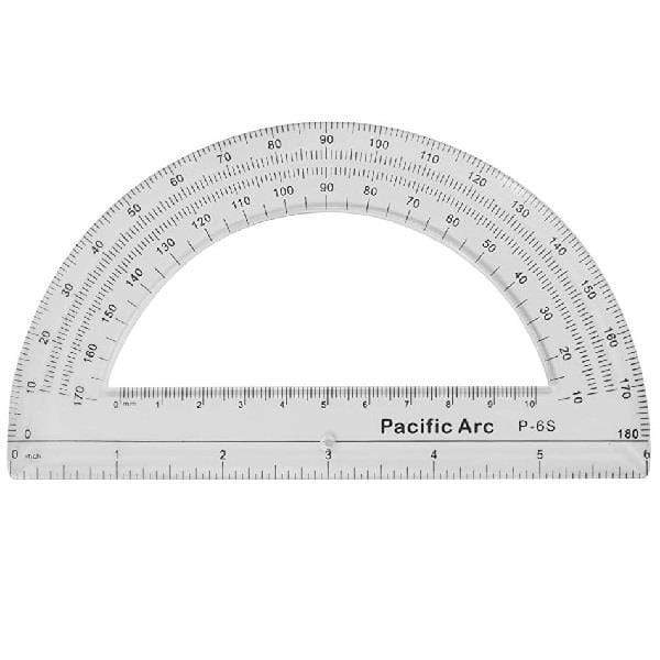 Pacific Arc - Protractor - 6" Half Circle