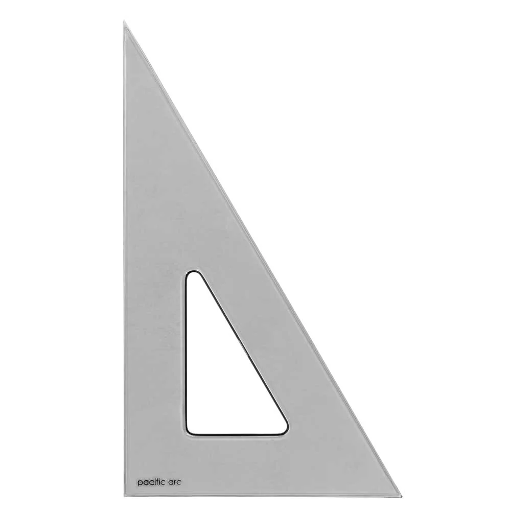 Pacific Arc - Smoke-Tint Acrylic Triangle - 30/60 Degree - 8" Edge