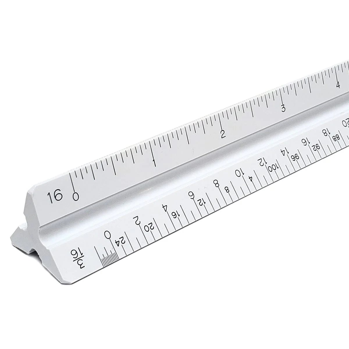 Pacific Arc - Tri-Scale Ruler - Architect Style - 12" Imperial - Scholastic