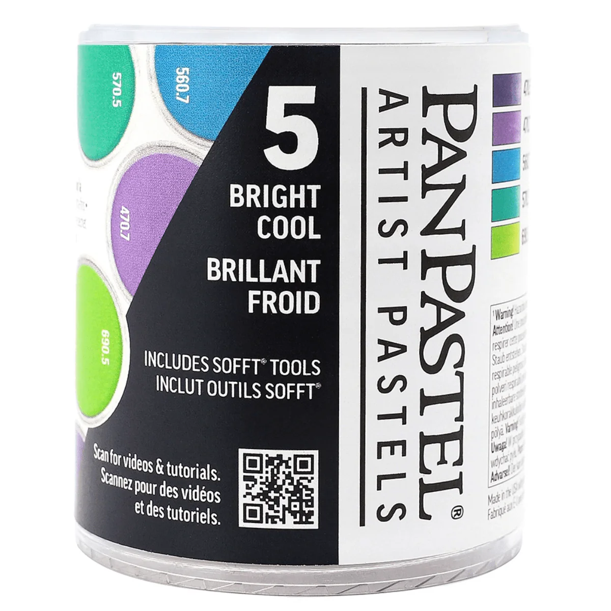 PanPastel - Artist Pastels - Bright Cool - 5 Colour Set