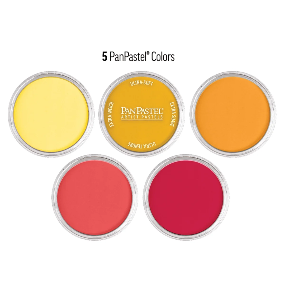 PanPastel - Artist Pastels - Bright Warm - 5 Colour Set - Image 2