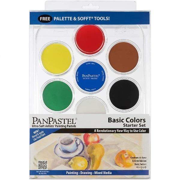 PanPastel - Artist Pastels - 7 Colour Set & Palette - Basic Colours