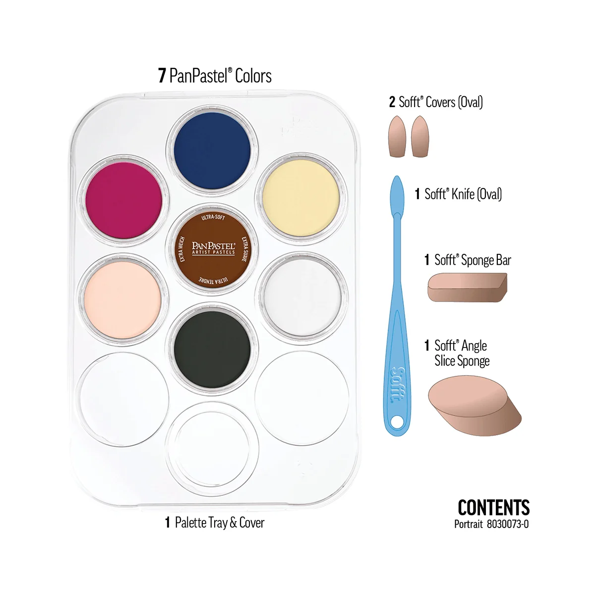 PanPastel - Artist Pastels - 7 Colour Set & Palette - Portrait - Image 2