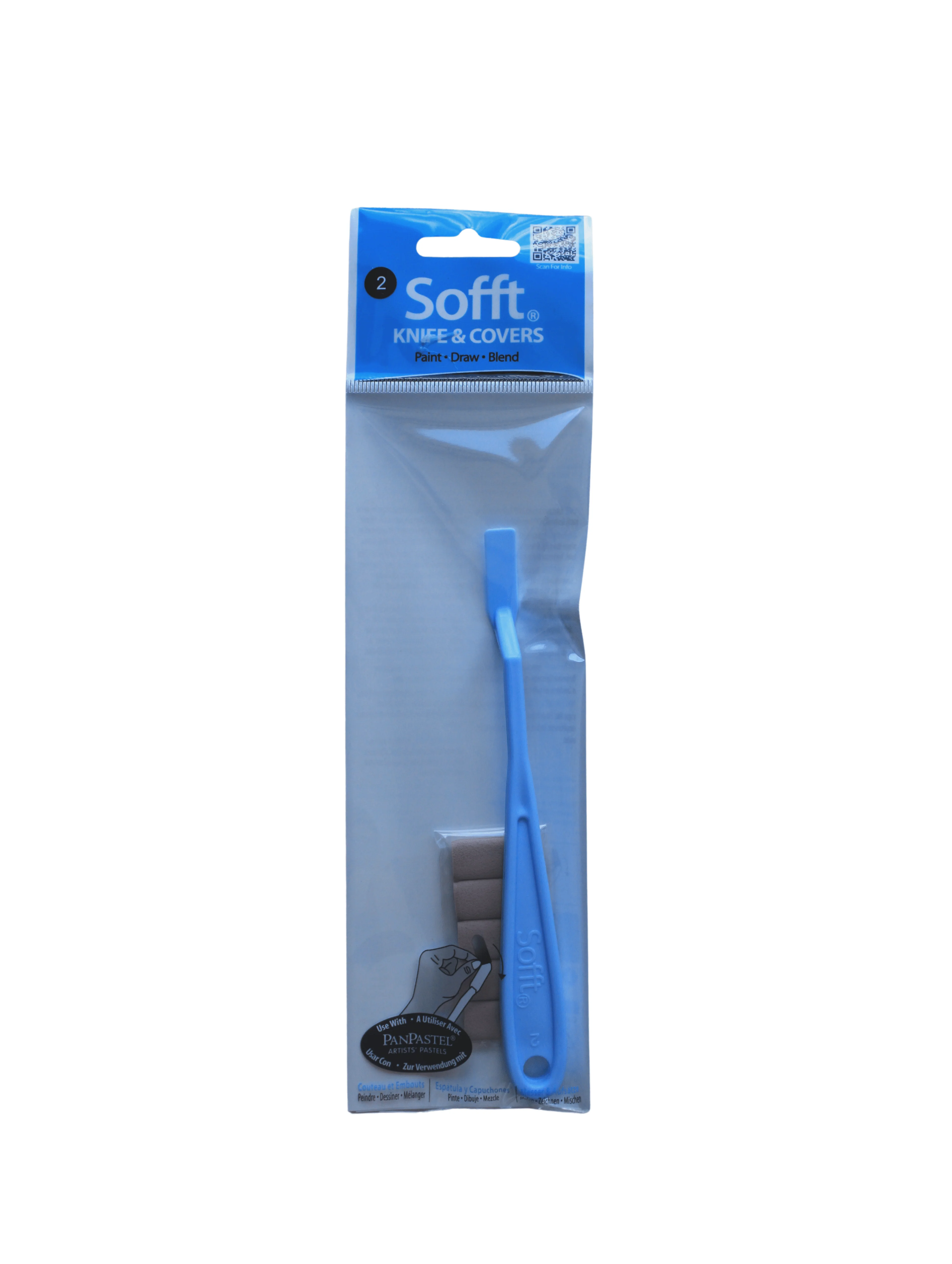PanPastel - Sofft Knife & Covers - Set of 5 Flat Tips