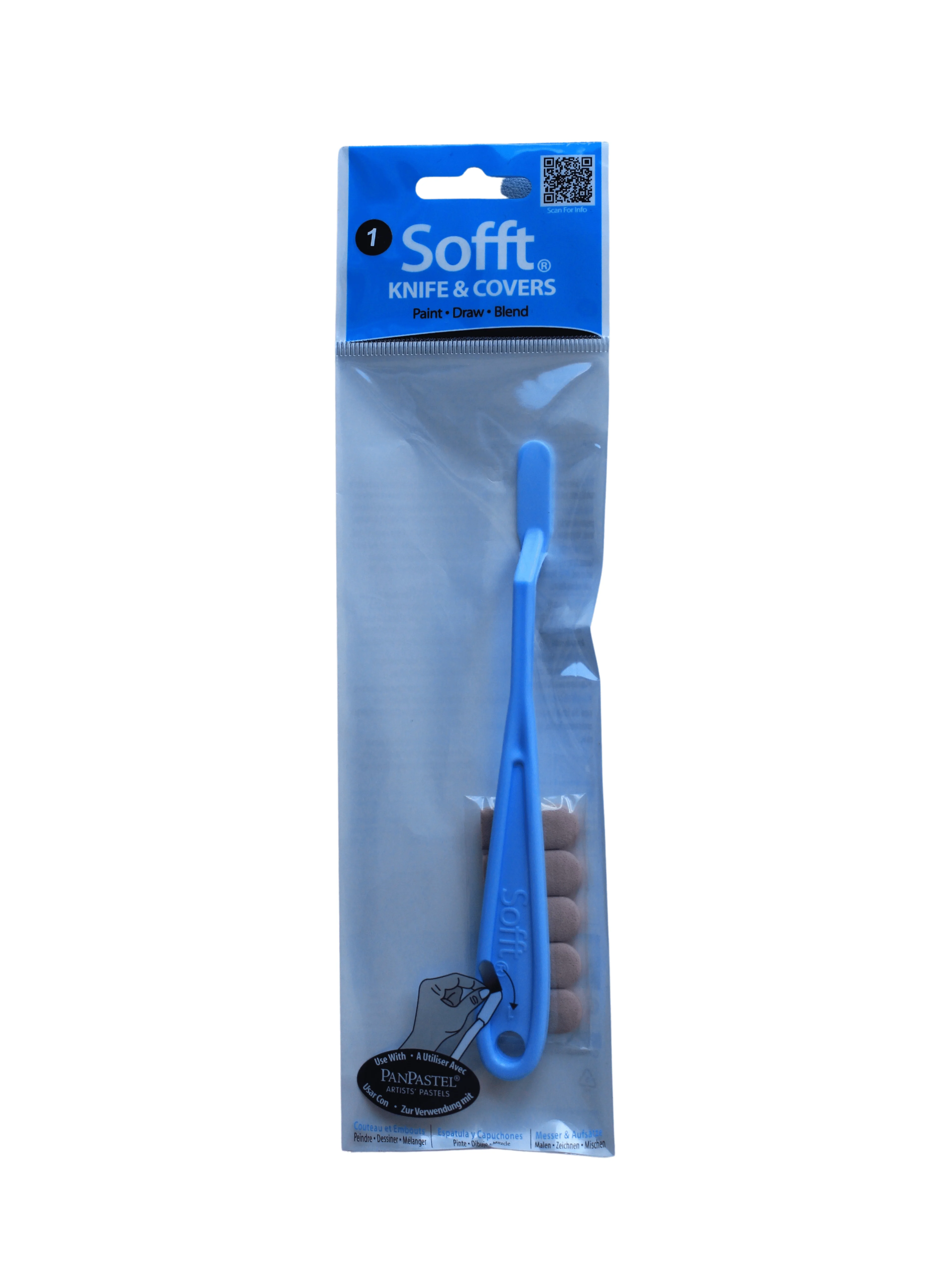 PanPastel - Sofft Knife & Covers - Set of 5 Round Tips