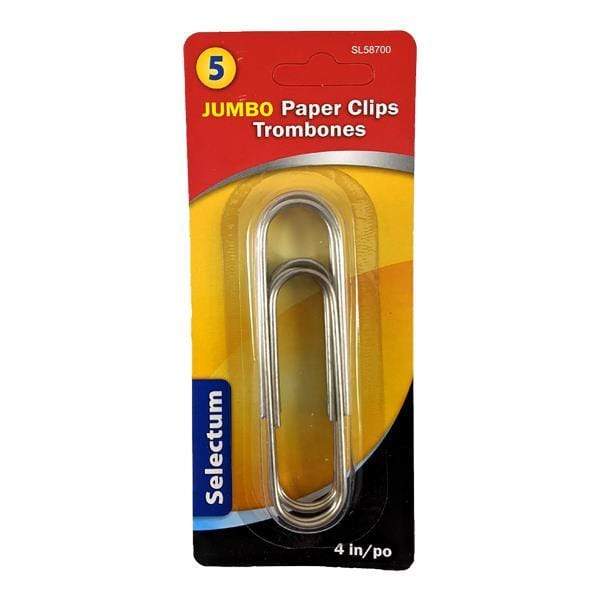 Selectum - Paper Clips - Jumbo Silver