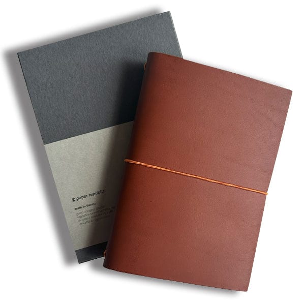 Paper Republic - Grand Voyageur - Pocket Leather Journal - Cognac