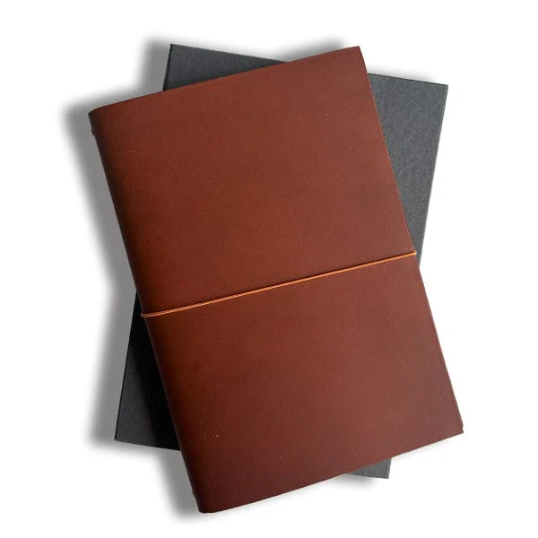 Paper Republic - Grand Voyageur - XL Leather Journal - Cognac