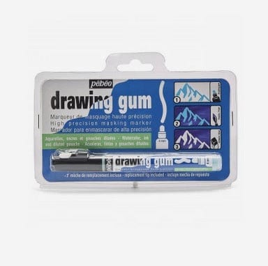 Pebeo - Drawing Gum - Liquid Frisket Marker - Latex-Free - 4mm Tip
