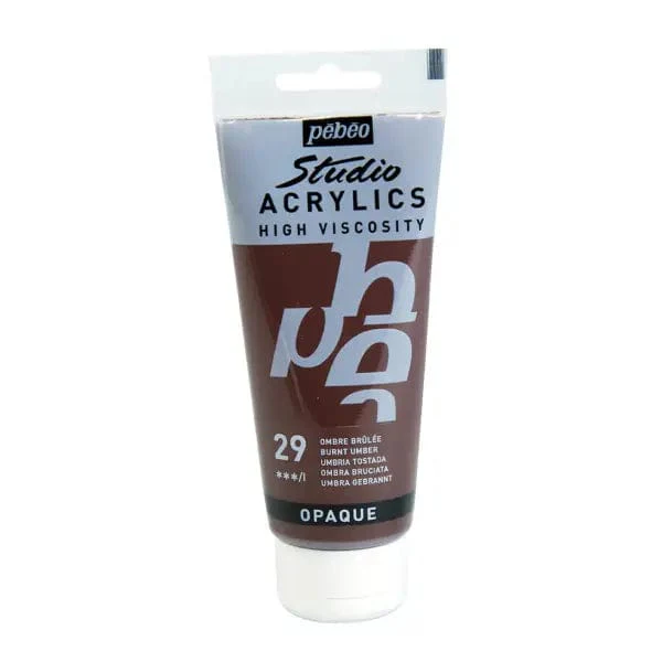 Pebeo - Studio Acrylics - High Viscosity Colour - 100mL Tubes - Image 3