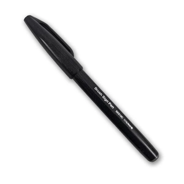 Pentel - Brush Sign Pen - Black