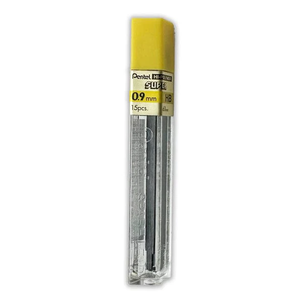 Pentel - Hi-Polymer SUPER - 0.9mm HB Lead - 12 Piece Tube