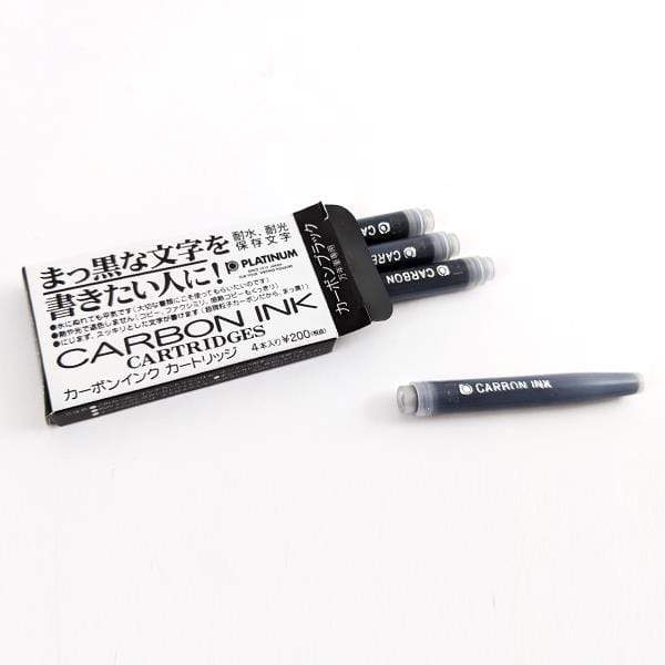 Platinum - Carbon Ink Cartridges - Permanent Black - 4 Pack