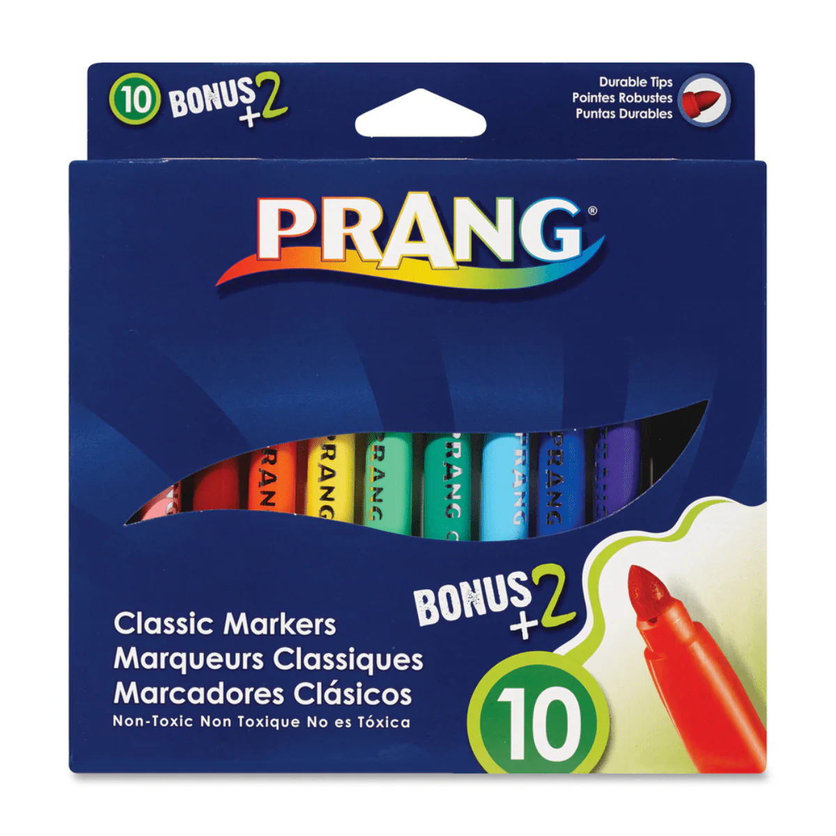 Prang - Classic Markers - 10 Colour Set with 2 Bonus Colours