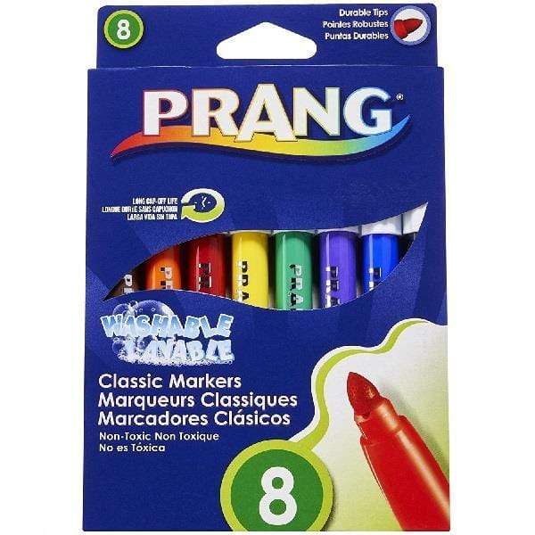 Prang - Classic Markers - 8 Colour Set - Washable