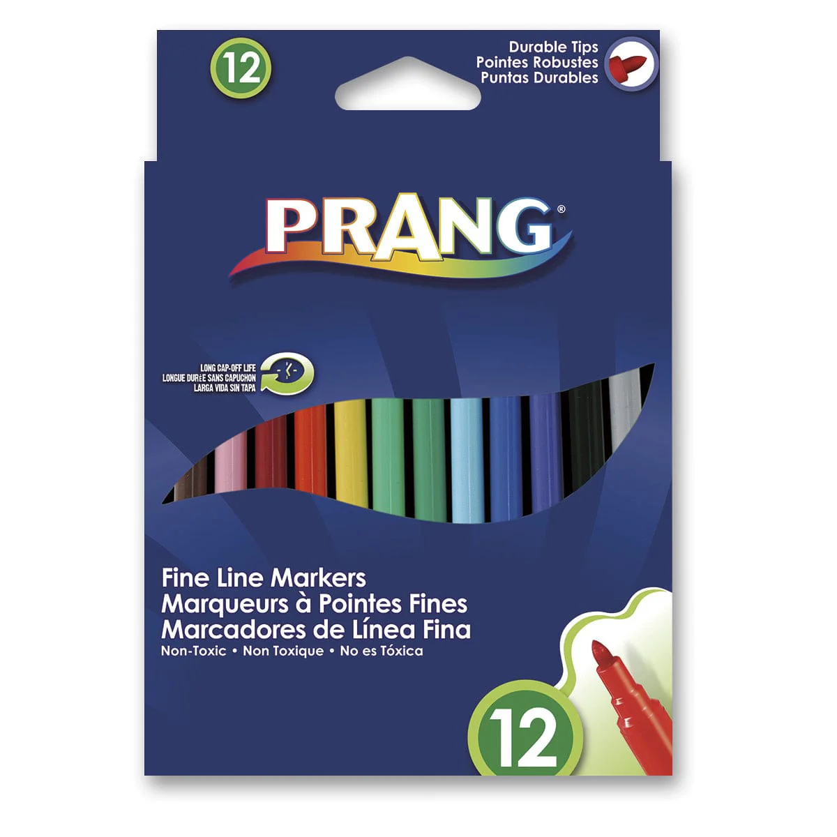 Prang - Fine Line Markers - 12 Colour Set