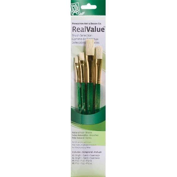 Princeton - Real Value - Bristle Brush Set - 4 Pack