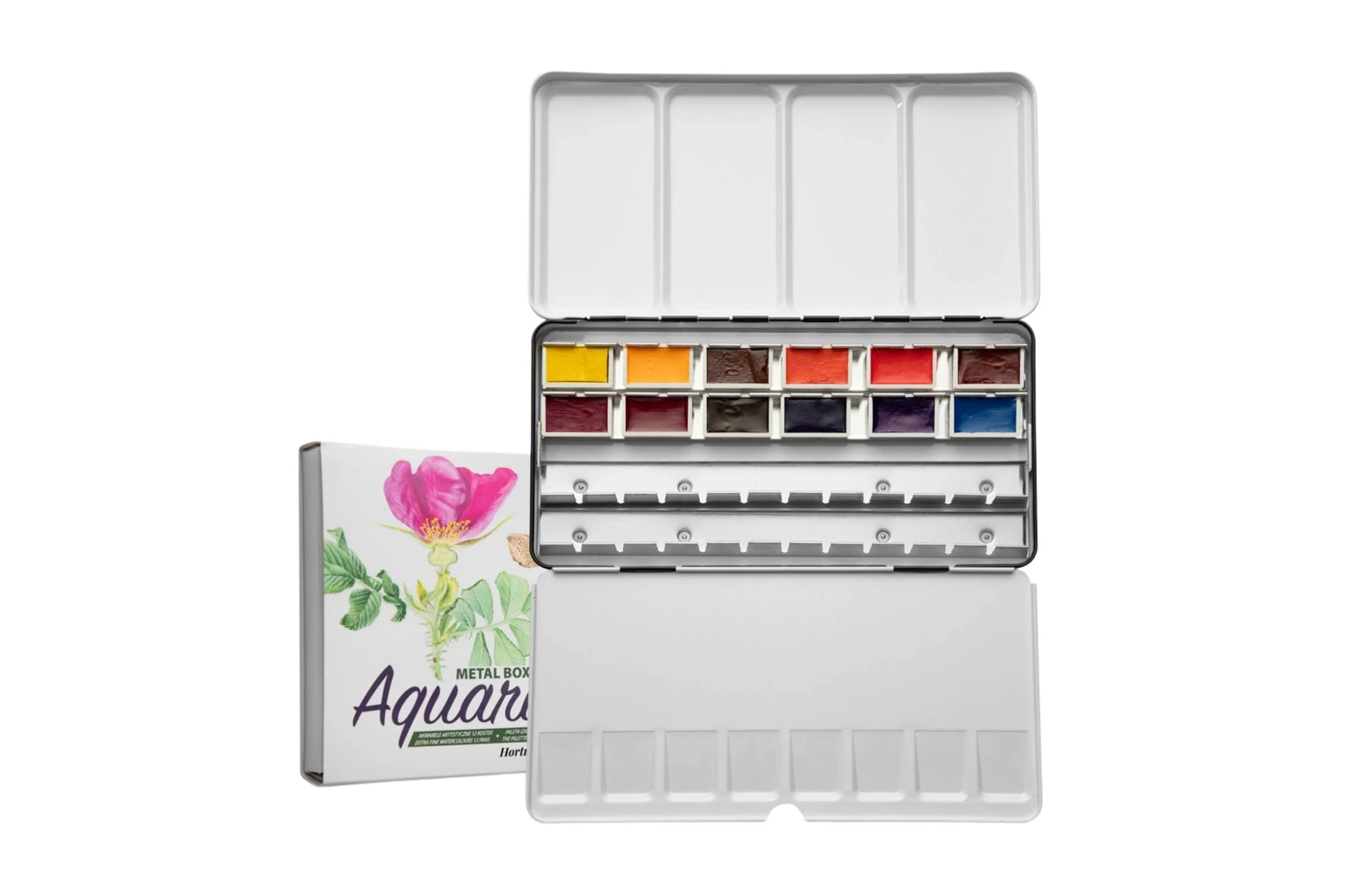 Roman Szmal - Aquarius Watercolour Set - Hortus Botanicus Palette - 12 Full Pans