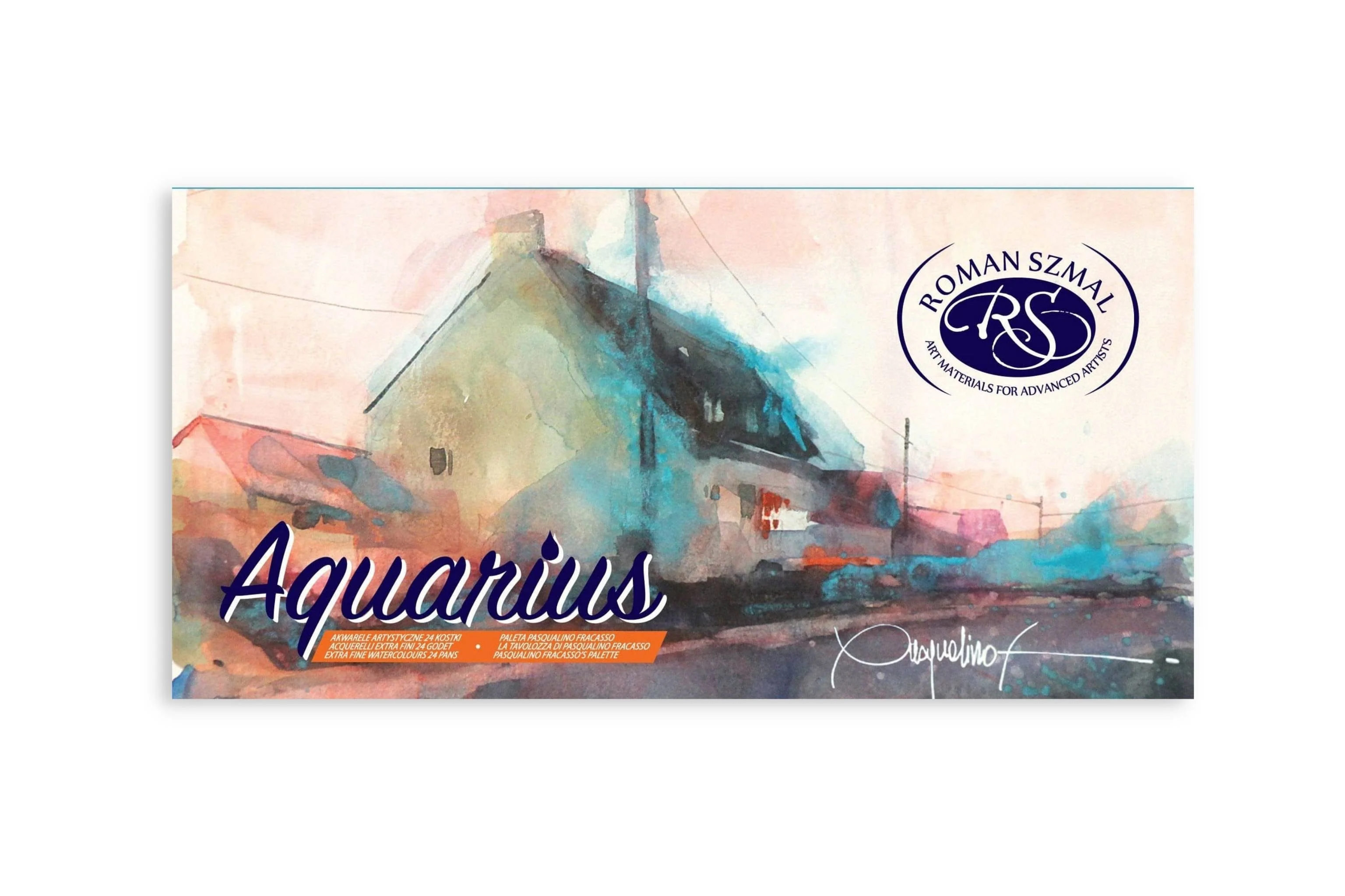 Roman Szmal - Aquarius Watercolour Set - Pasqualino Fracasso's Palette - 24 Full Pans - Image 2