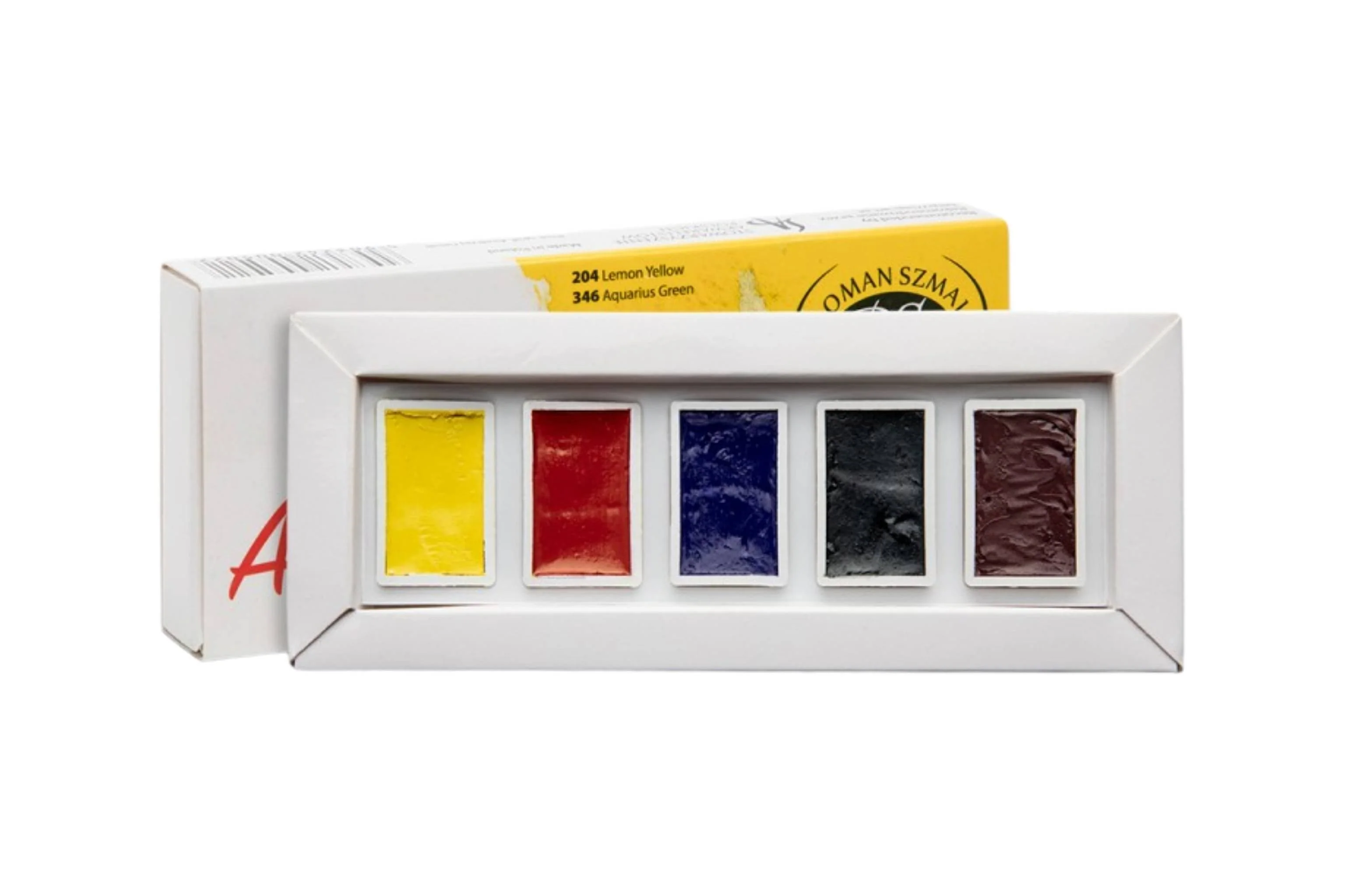 Roman Szmal - Aquarius Watercolour Set - Starter Palette - 5 Full Pans