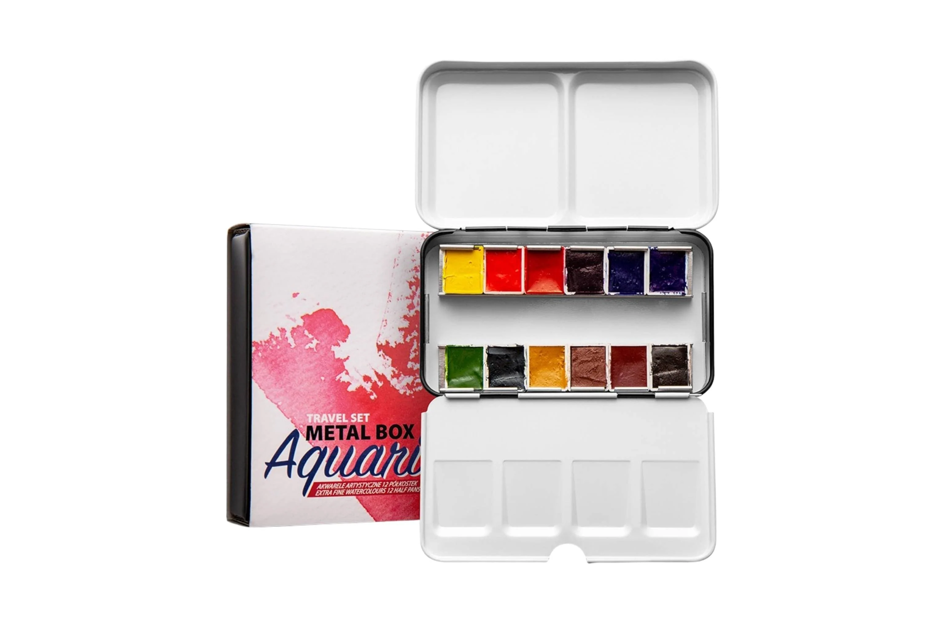 Roman Szmal - Aquarius Watercolour Set - Travel Palette - 12 Half Pans