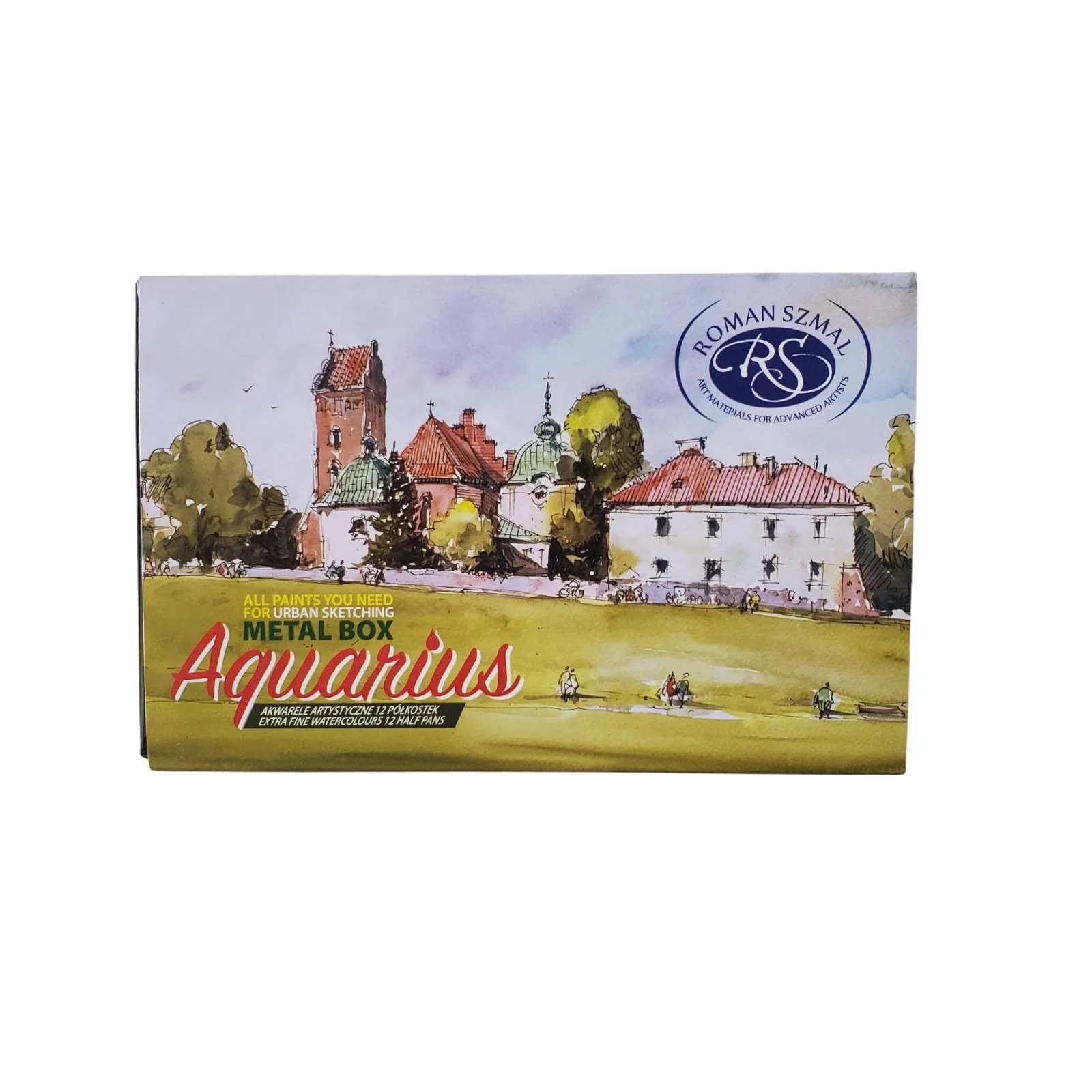 Roman Szmal - Aquarius Watercolour Set - Urban Sketching Palette - 12 Half Pans - Image 3