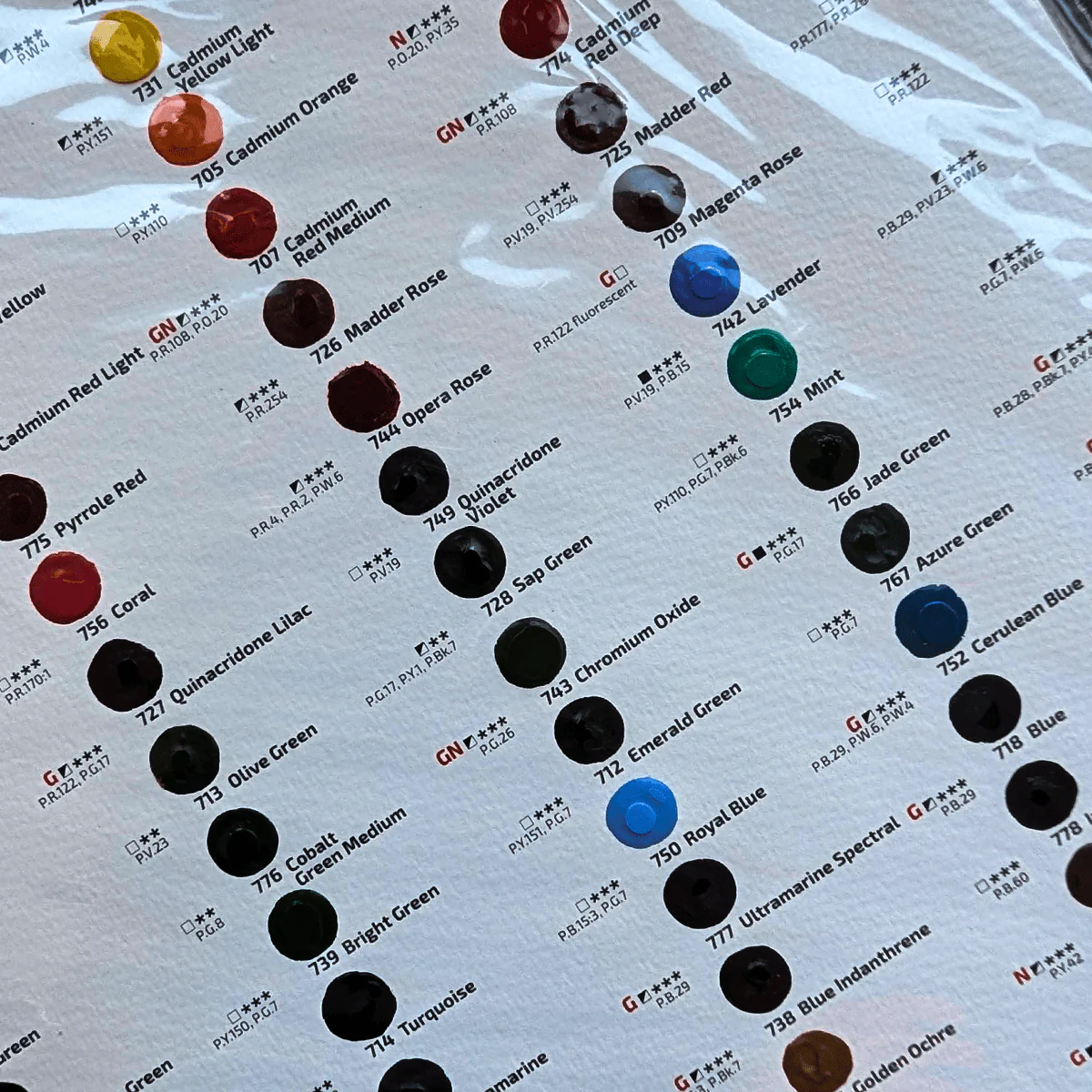 ROSA Gallery - Professional Watercolours - Dot Card - 80 Colours - Image 2