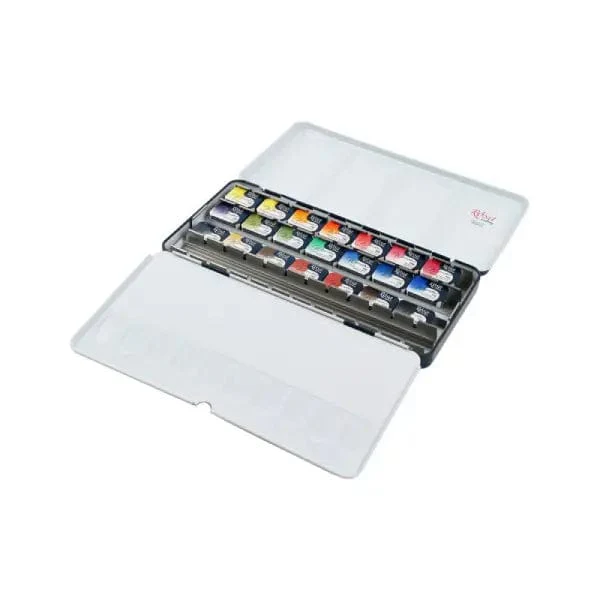 ROSA Gallery - Professional Watercolours - Classic Palette Deluxe - 21 Colour Travel Set