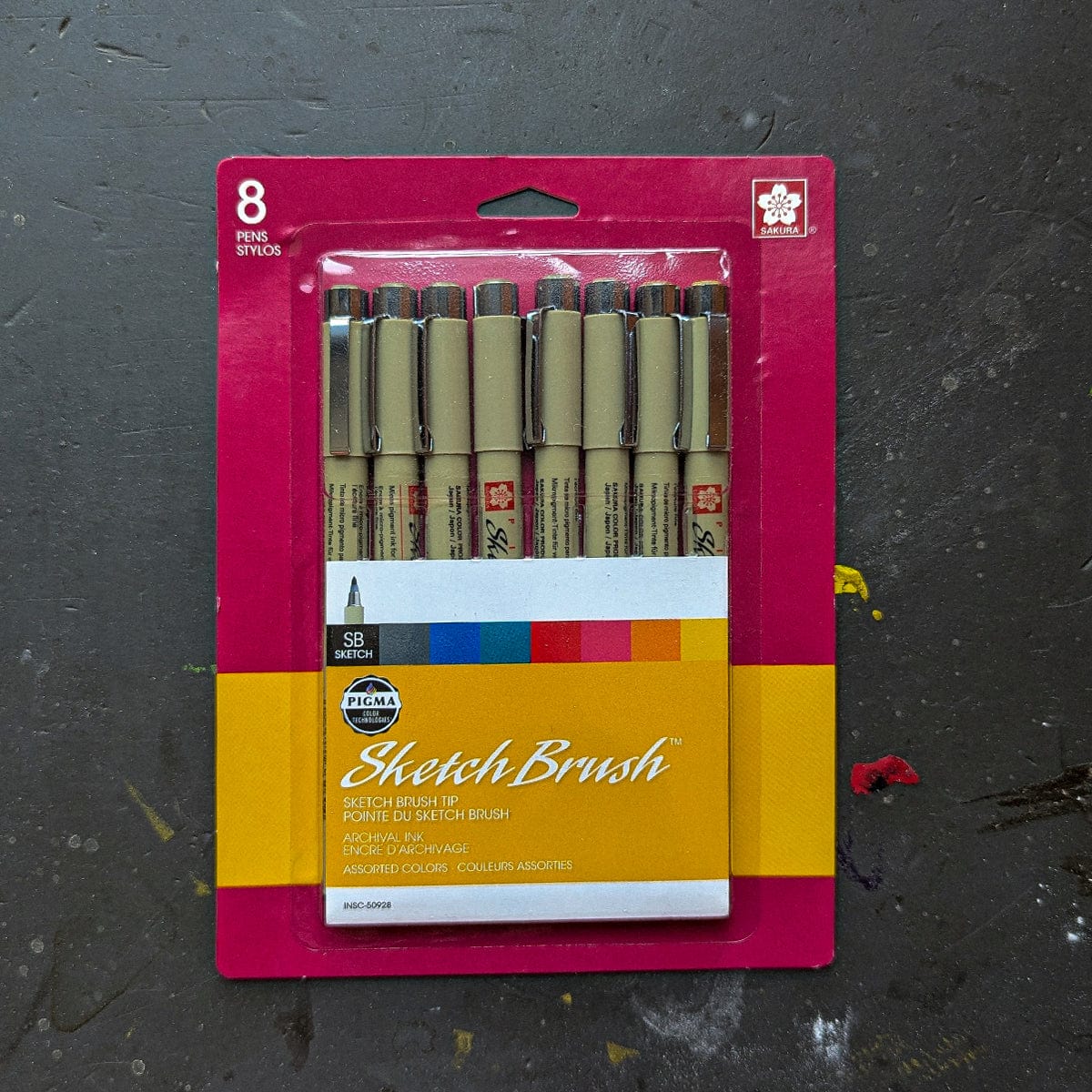 Sakura - Pigma Sketch Brush Pens - Set of 8 Colours