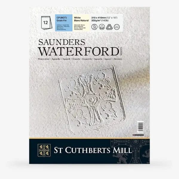 Saunders Waterford - Watercolour Pad - Cold Press - 140lb - 12x16"
