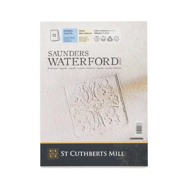 Saunders Waterford - Watercolour Pad - Cold Press - 140lb - 9x12"