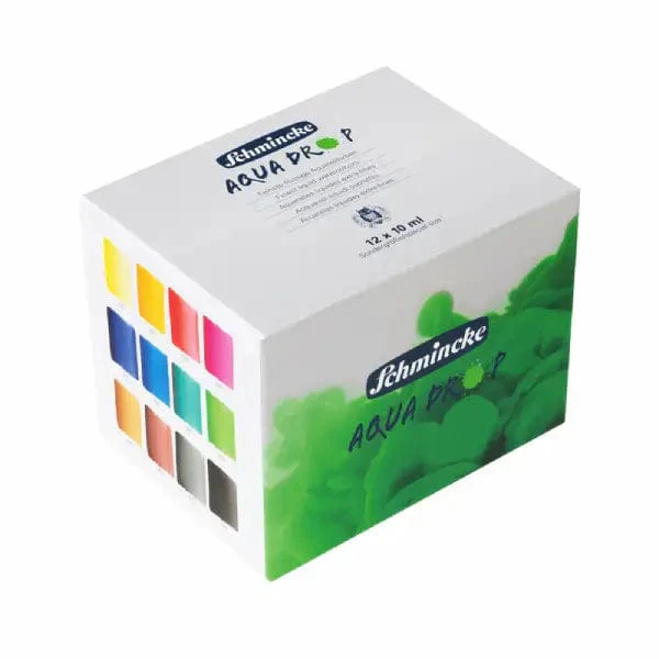 Schmincke - Aqua Drop - Liquid Watercolour - Set of 12 Colours