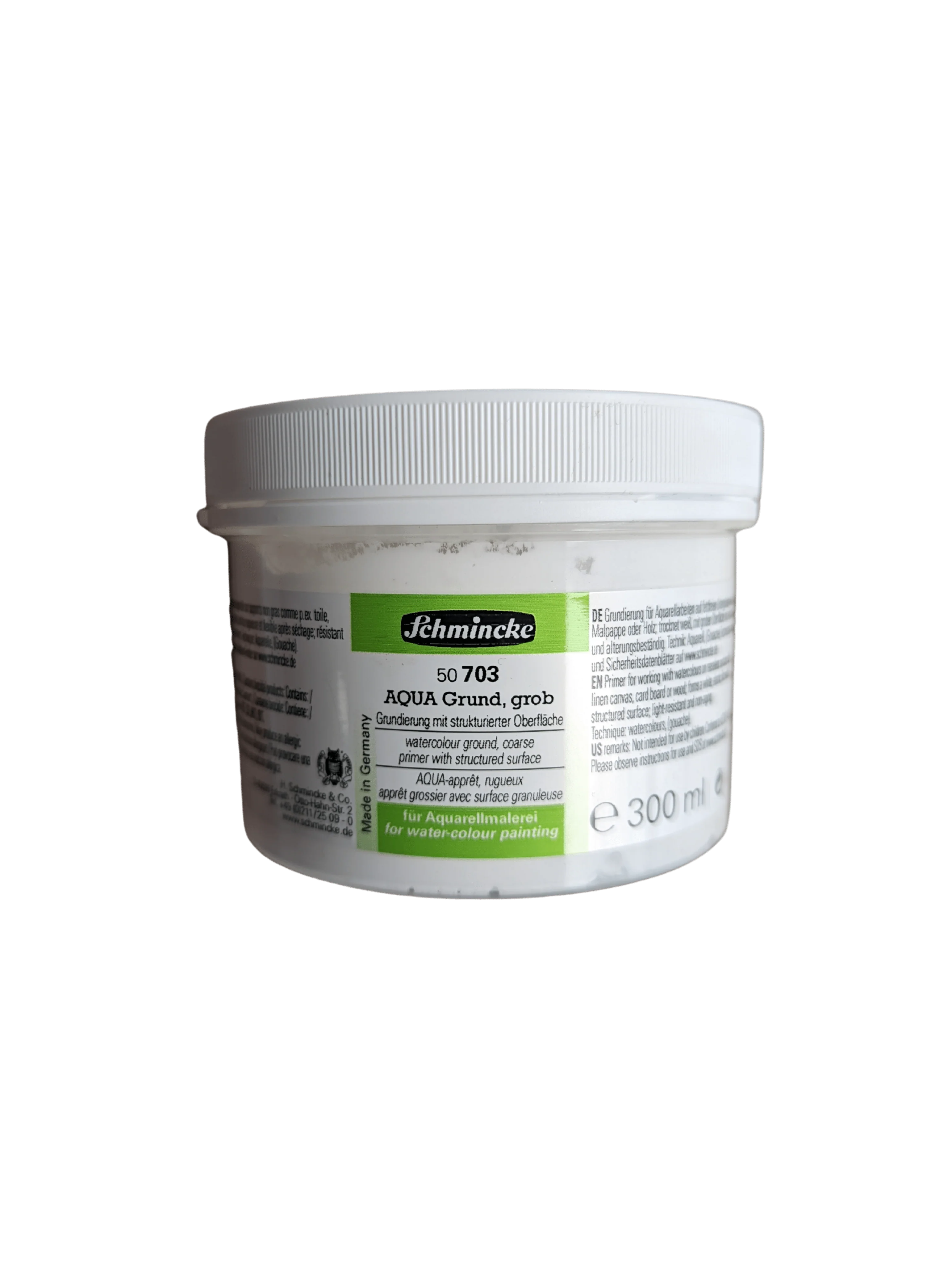 Schmincke - AQUA Grund - Watercolour Ground - White - Coarse - 300mL Jar