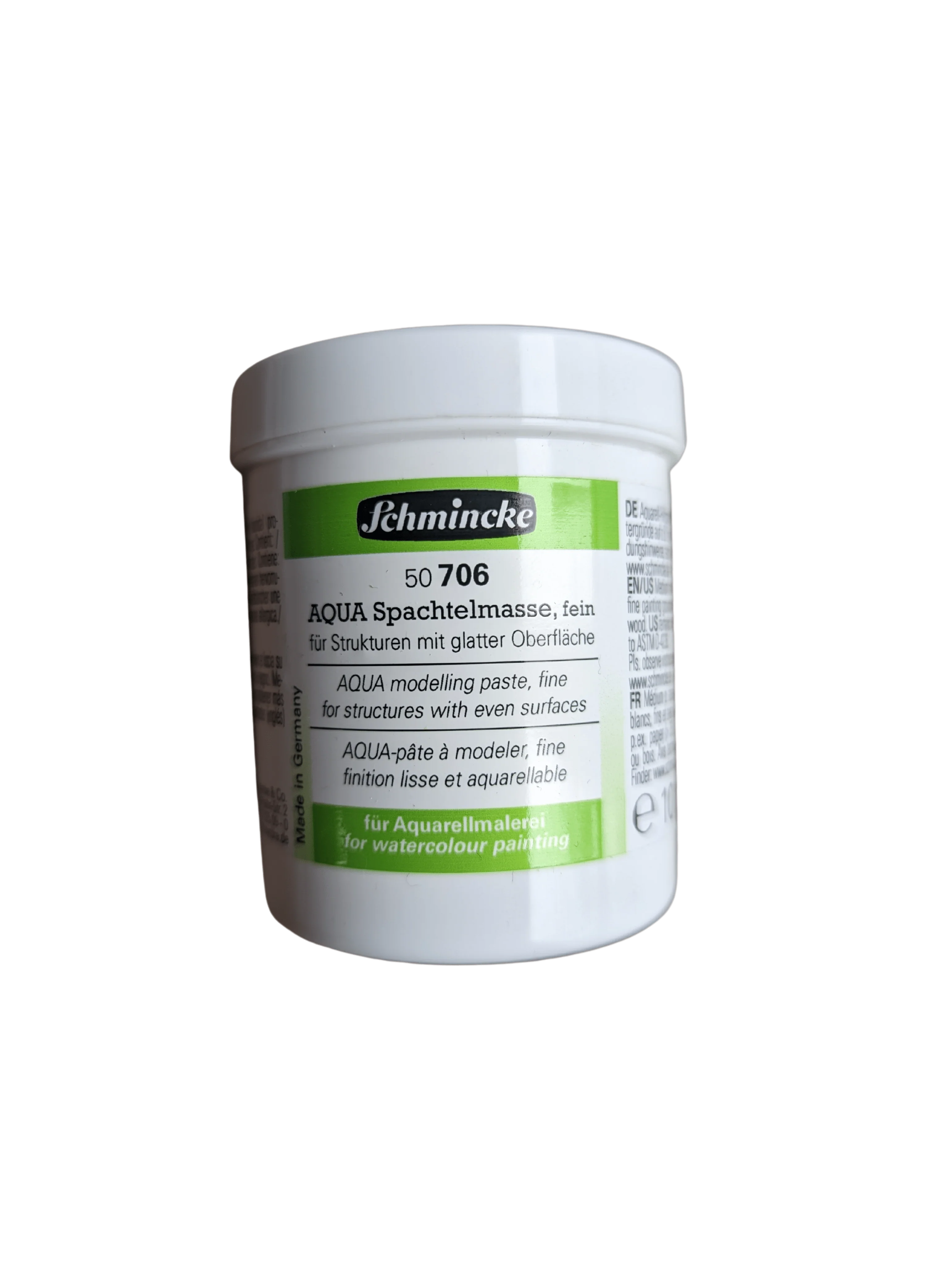 Schmincke - AQUA - Modelling Paste - Fine - 100mL Jar