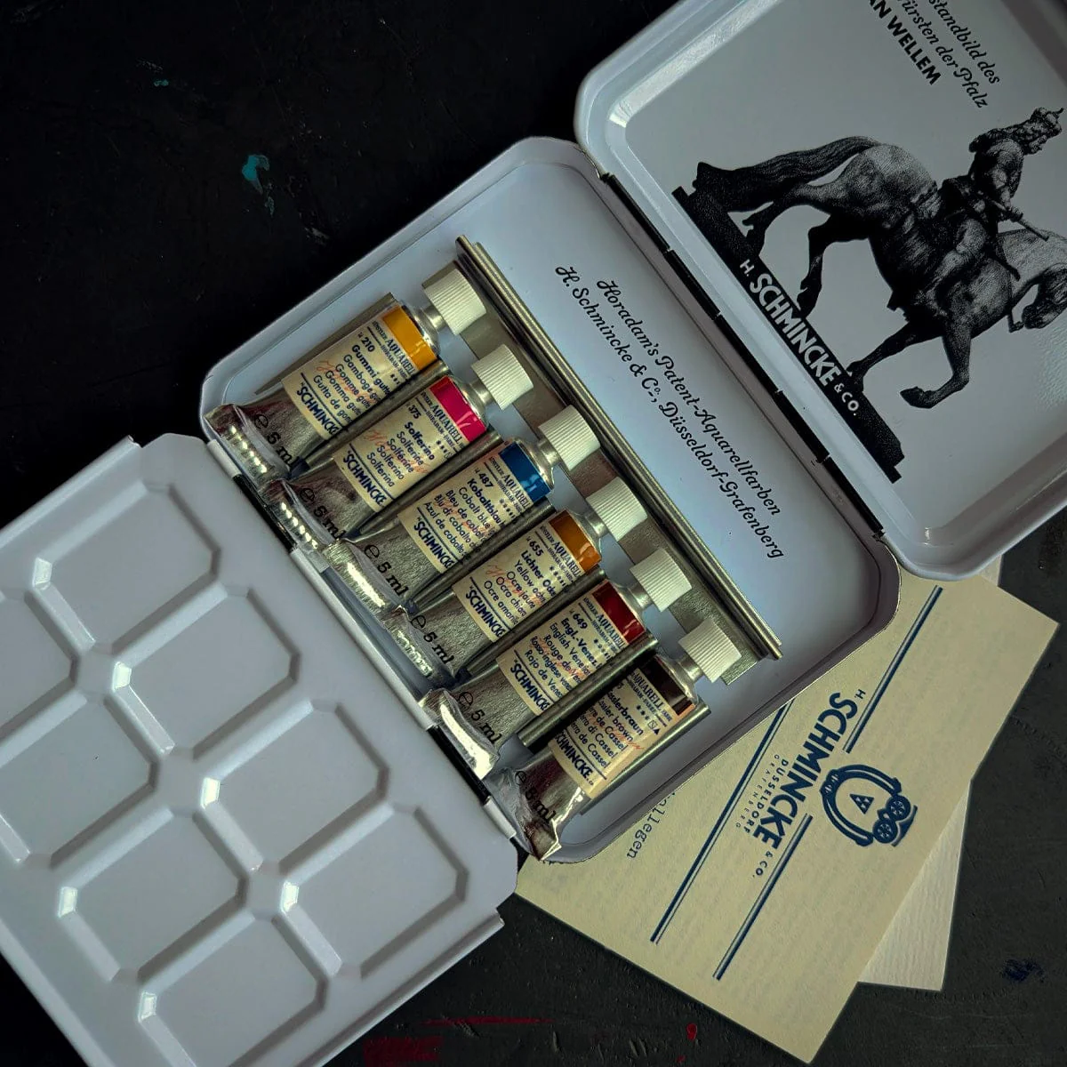 Schmincke - Horadam Aquarell Retro Line - Limited Edition - Artists' Watercolours - 5mL Tubes -  Set of 6 Colours - Image 2