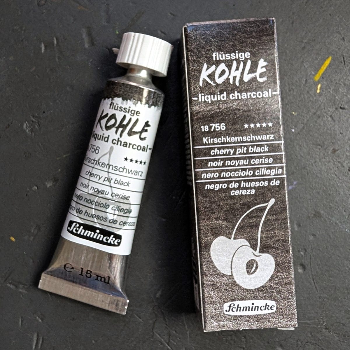 Schmincke - Liquid Charcoal - 15mL Tubes - Image 2