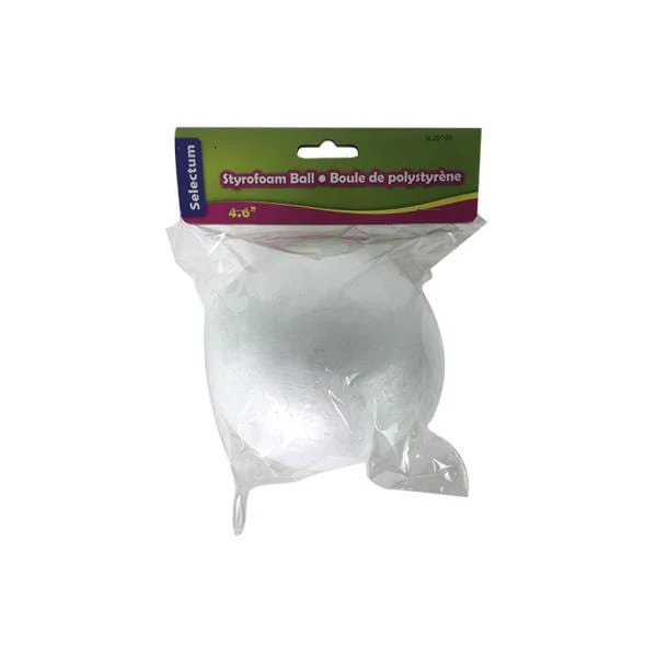 Selectum - Styrofoam Balls - 4.6" Diameter - 1 Pack