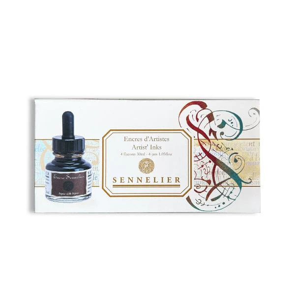 Sennelier - Artists' Inks - 4 Colour Set